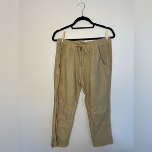 Isabel Marant Women’s Linen Beige jogger style pant